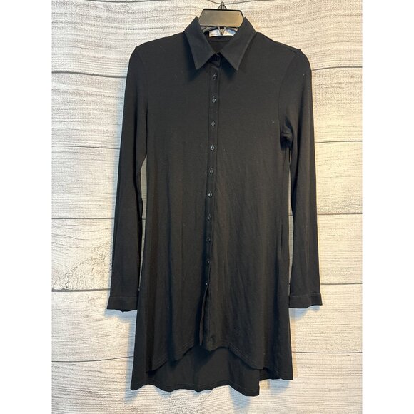 Anne Fontaine Melody Long Sleeve Button-Up Tunic Size 36 - Picture 1 of 2